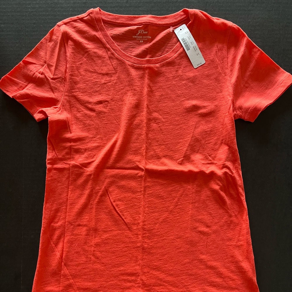 JCrew Vintage Cotton Tee Size XS New With Tags